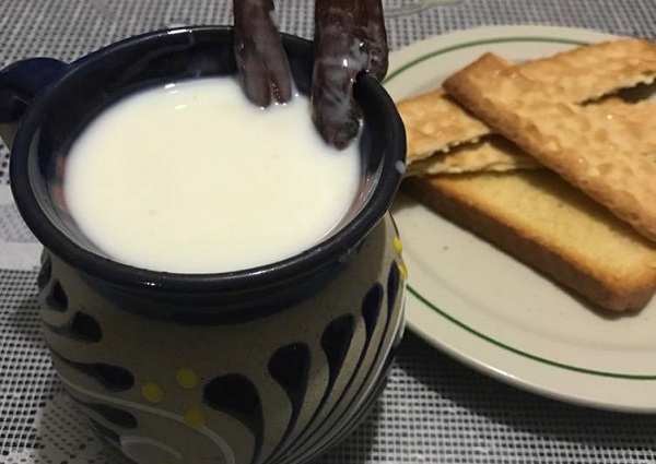 atole blanco con leche