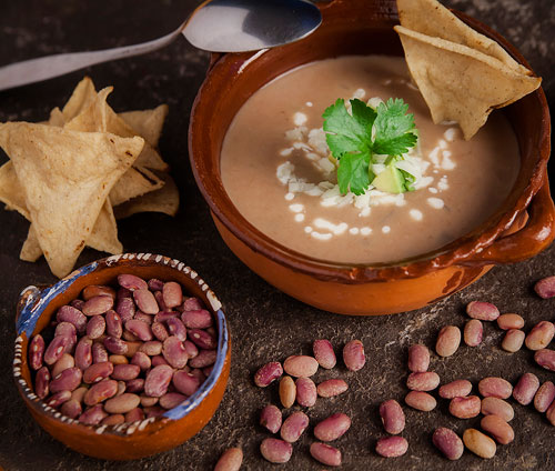 receta crema de frijoles mexicana