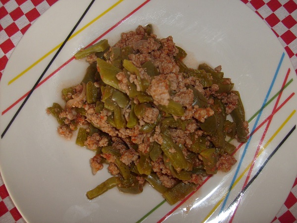 nopales con carne molida