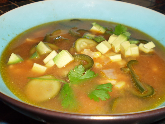 caldo de chile poblano, comida mexicana, receta méxico