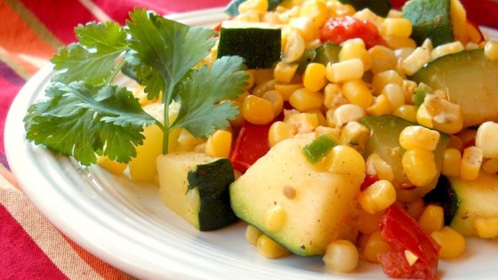 receta de calabacitas con elote, receta mexicana, comida méxico