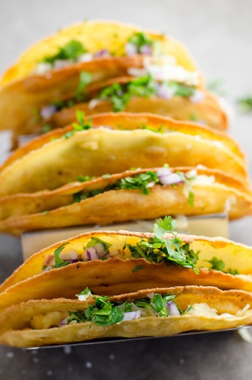 tacos rellenos de papa guisada