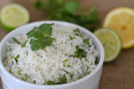 arroz al cilantro y limon, recetas mexicanas