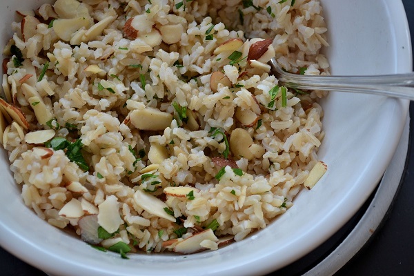 arroz almendrado, recetas mexicanas, comida de méxico