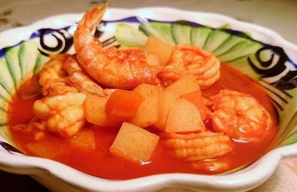 caldo de camaron mexicano