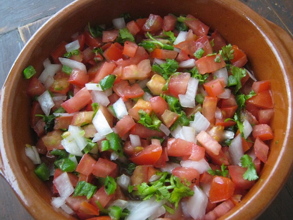 pico de gallo mexicano, recetas mexicanas