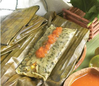 tamales de chaya, recetas mexicanas