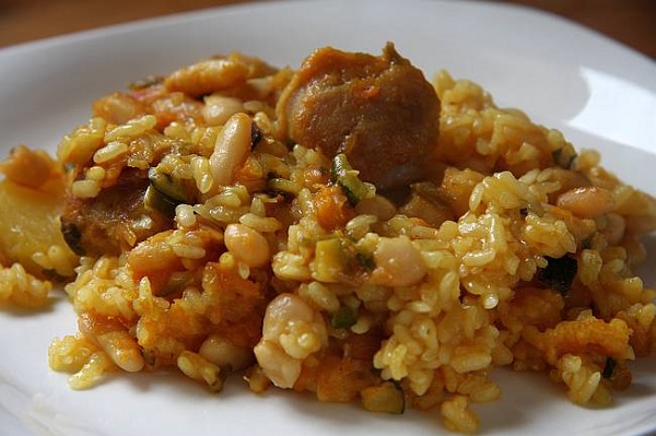 arroz con butifarra, receta mexicana