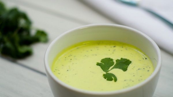 crema de cilantro mexicana, recetas de méxico