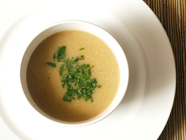 sopa de platano verde