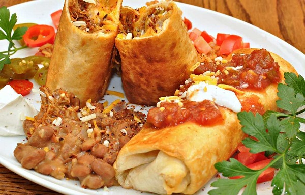 chimichangas mexicanas, receta de méxico