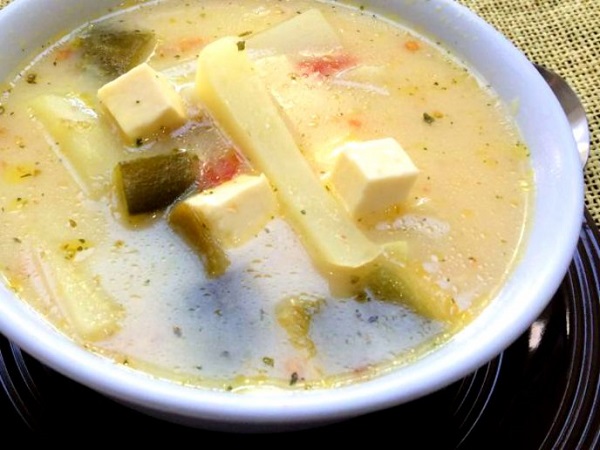 Receta Sopa de papa con queso