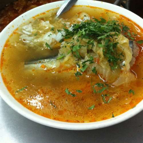 Receta Sopa de cabeza de pescado