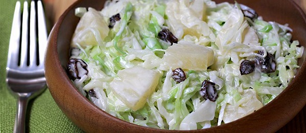 Receta Ensalada de col con fruta