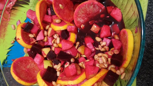 Ensalada navideña de betabel (Receta y preparación)