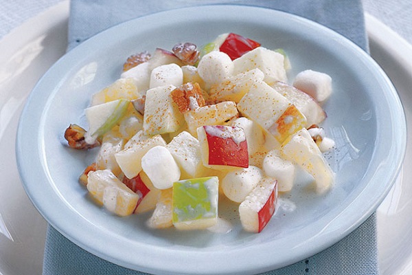 Receta Ensalada navideña de manzana